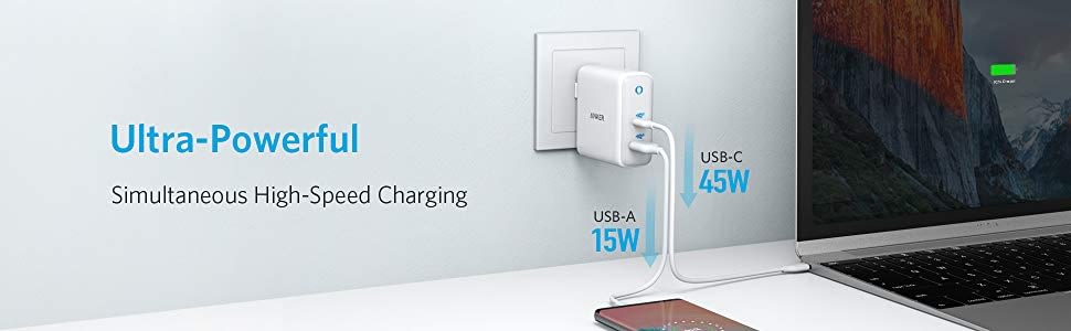  Anker PowerPort Atom III (2 Ports) 60W Compact Type-C Charger