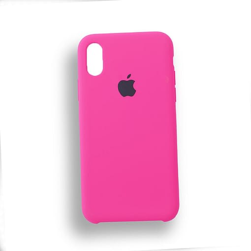 Apple iPhone X-Xs IPHONE XR PHONE XS MAX Silicone Case Neon Pink