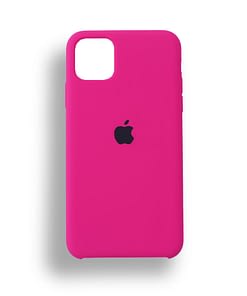 20) Apple iPhone 11 IPHONE 11 Pro iPHONE Pro Max Silicone Case Neon Pink