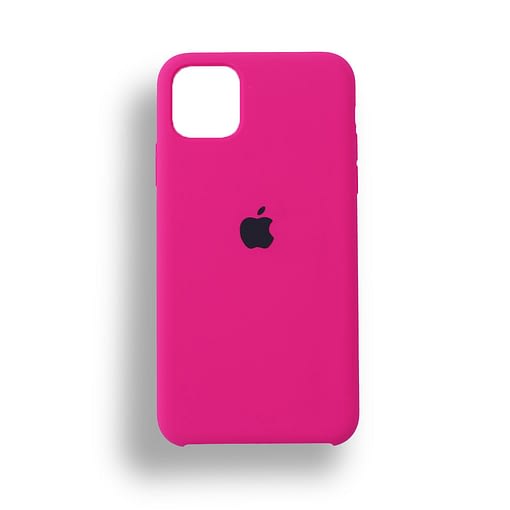 20) Apple iPhone 11 IPHONE 11 Pro iPHONE Pro Max Silicone Case Neon Pink