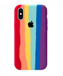 Rainbow iPhone Case silicone for Apple iPhone XS Rainbow Case